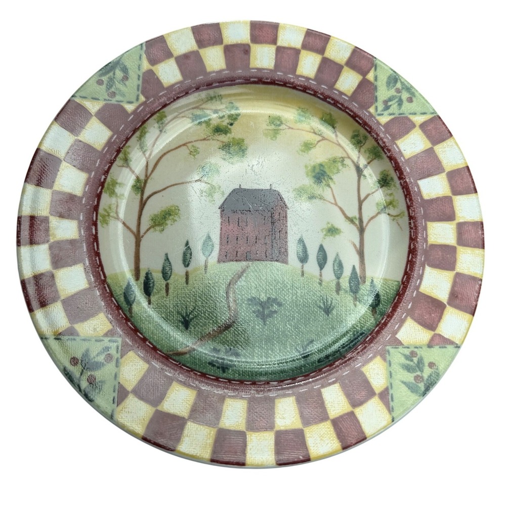 Set of 8 Thomson Pottery Country Home Salad Plates 8" Beth Vincent Stephens